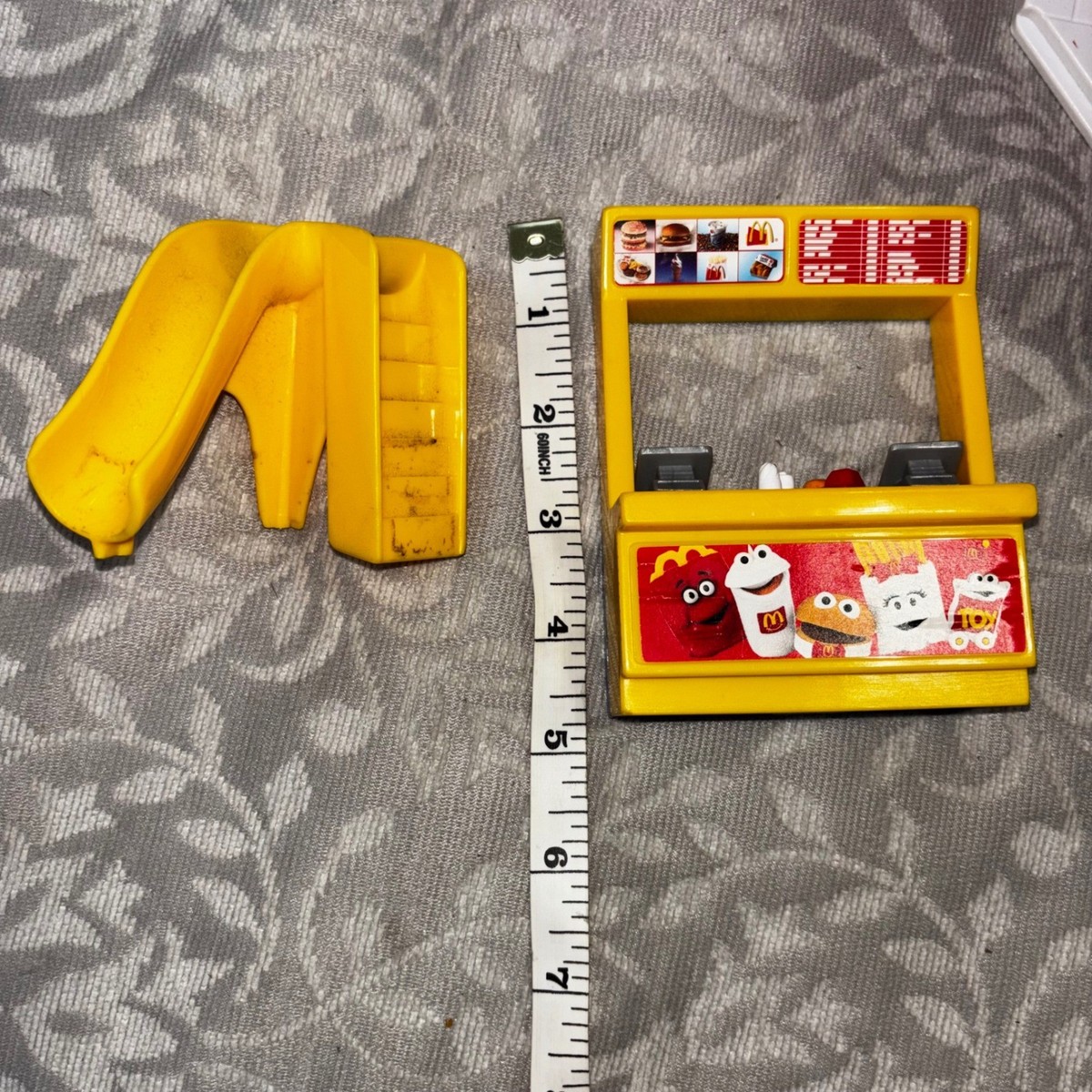 Vintage 1990s McDonalds Restaurant Playset Grimace Figure Fold Out