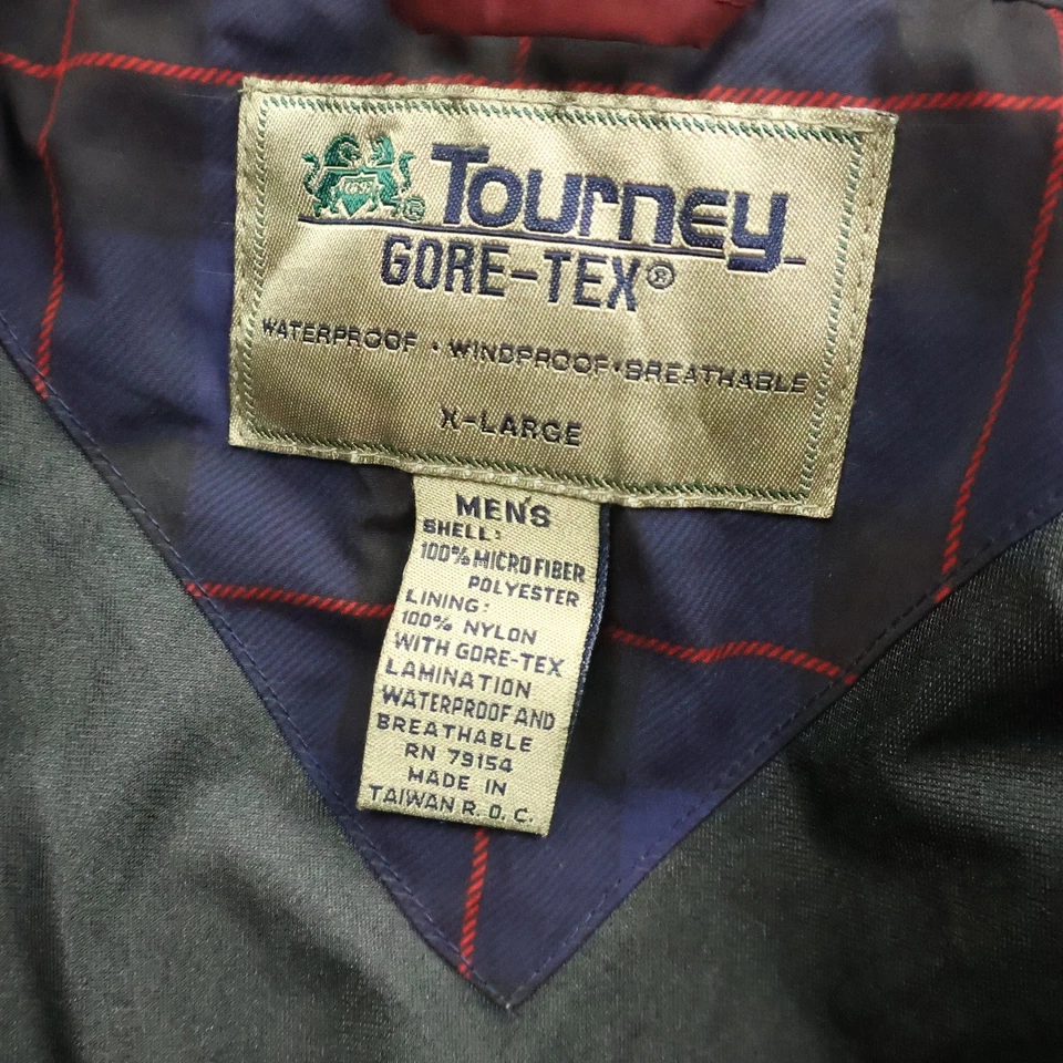 Tourney Gore-Tex Jacket Men's XL Black Waterproof Windproof Breathable - Image 2 of 4