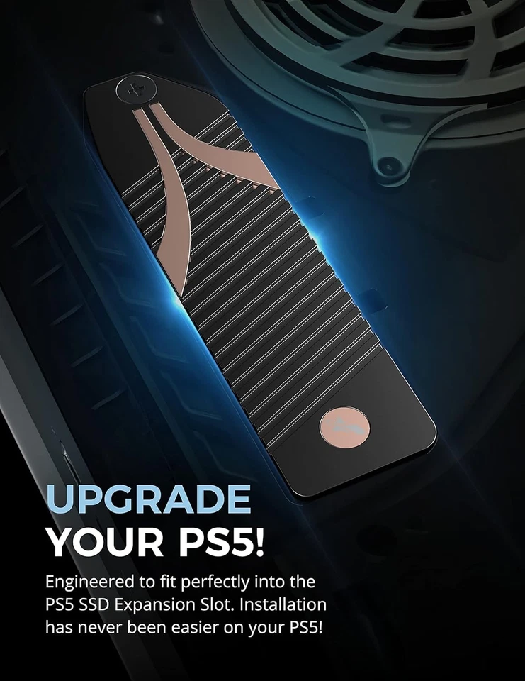 SABRENT M.2 NVMe PS5 heatsink (SB-PSHS) Heatsink, Black - Image 2 of 4