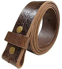 BS304 Genuine Full Grain Vintage Leather Belt Strap or Belt with 38 Brown