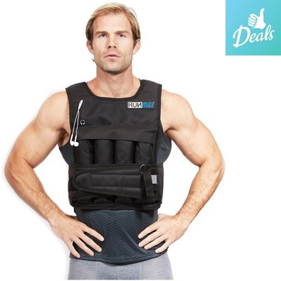 Versatile Weighted Vest 12lbs to 60lbs with Removable Shoulder Pads for Workouts