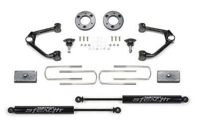 FABTECH K1224M Lift Kit Suspension; Stealth; 1-1/2'' Front Lift; 1-1/2'' Rear