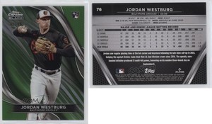 2024 Topps Chrome Black Green Refractor /99 Jordan Westburg #76 Rookie RC