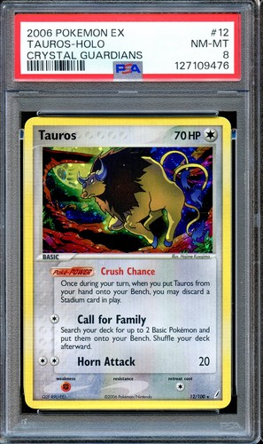 Tauros graded PSA 8 for sale on eBay