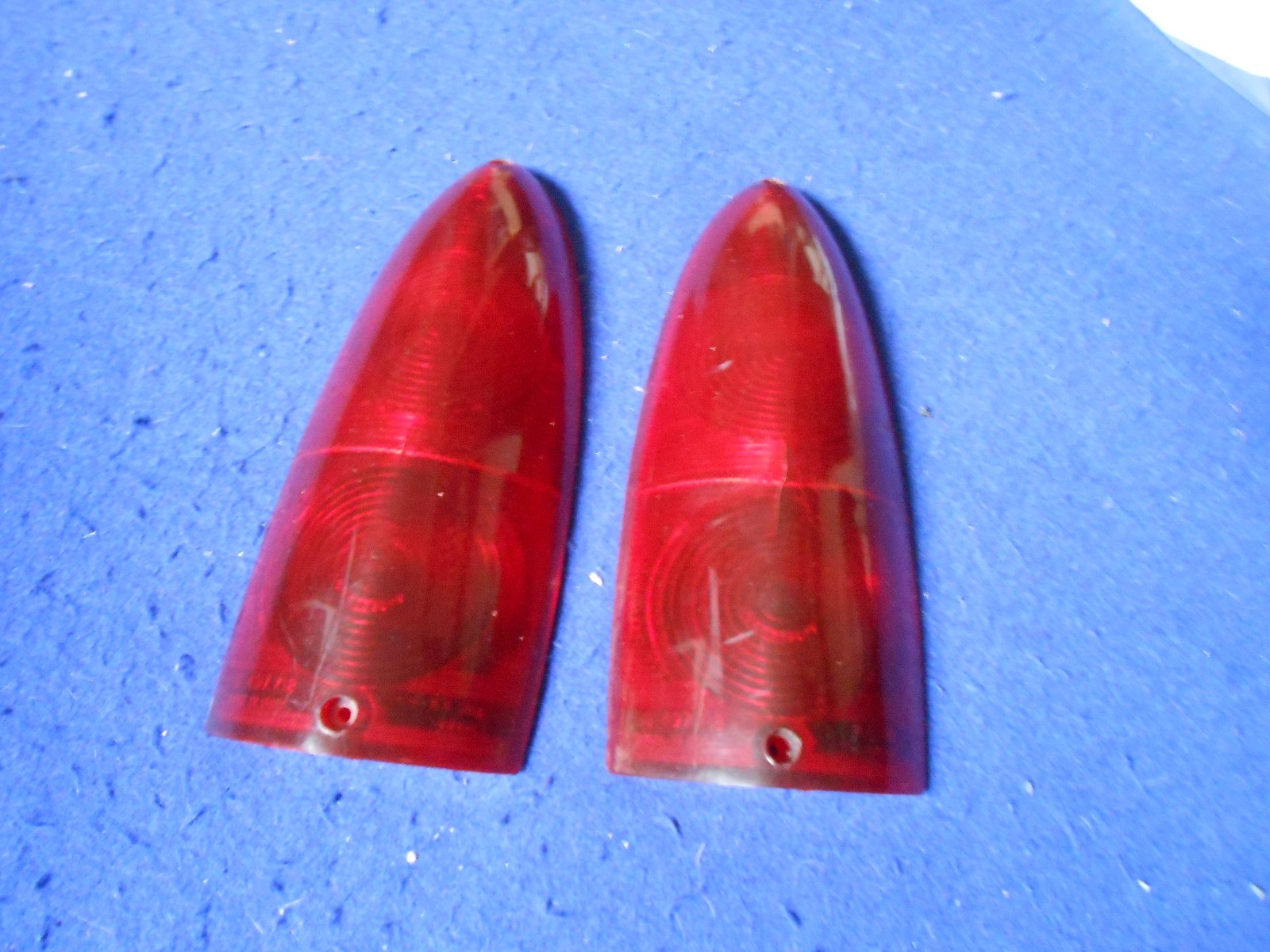 Original Carello Red Taillamp Lens Pair Ferrari 250GTE 12497718
