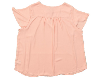 Torrid Mellow Rose Georgette Lattice V-Neck Flutter Sleeve Blouse Size 2 2X NEW