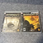 Resistance PS3 BUNDLE: Fall of Man & Resistance 2 CIB & TESTED