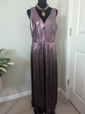 Purple Sleeveless Gown Dress Size 8 Nwt