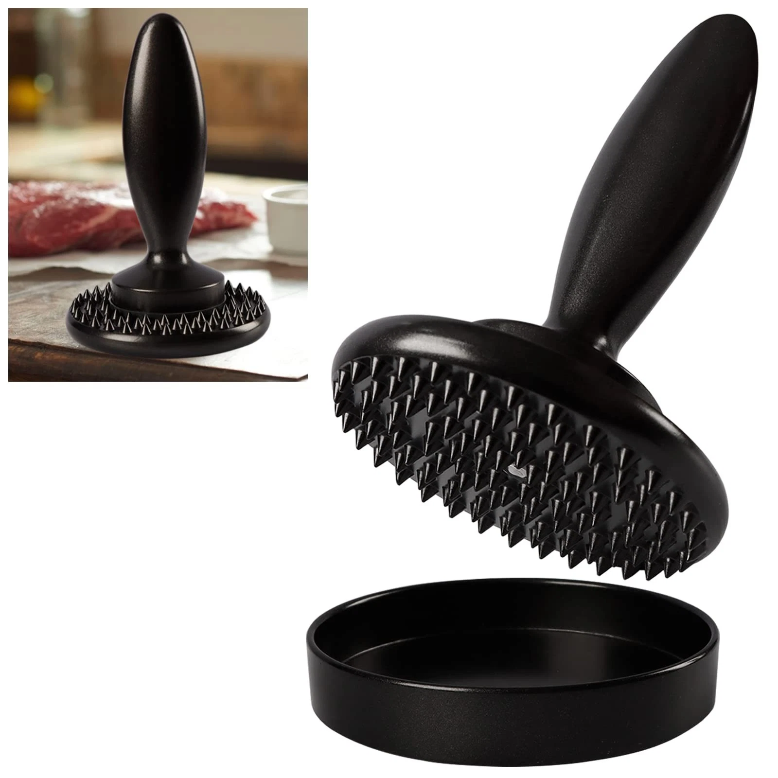 Burger Press Hamburger Press, Dual Sided Meat Tenderizer and Pounder, Hamburg...