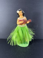 Large 7in Hawaiian Hula Girl Dashboard Bobblehead Tiki Aloha 1998 Figure