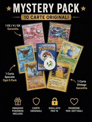 Pokémon Mystery Pack 10 Original Karten EX Garantiert Vintage Sonderkarte