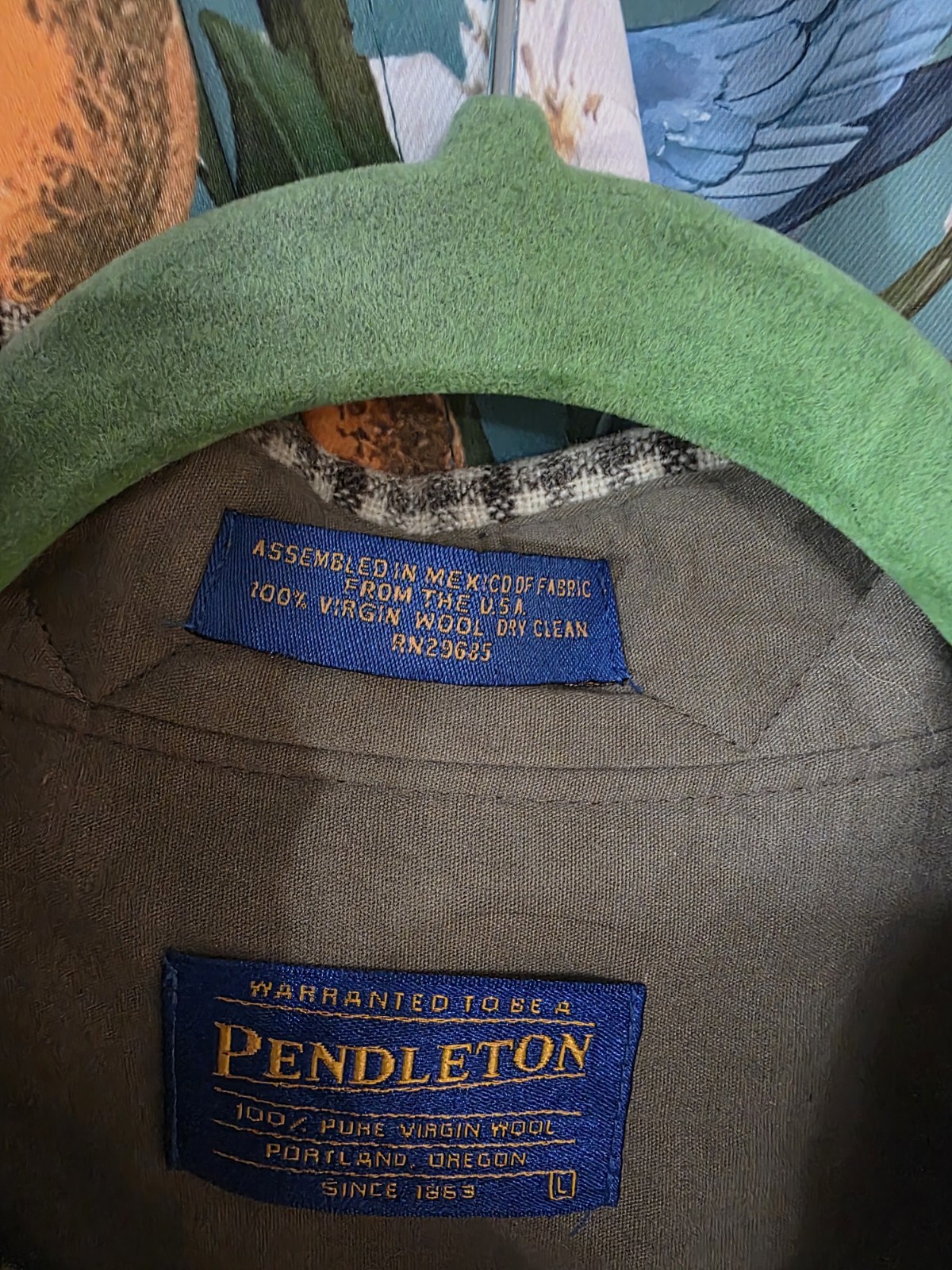 Pendleton Brown Plaid Men's Elbow-Patch Trail Shi… - image 4