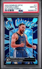 2024 PANINI DONRUSS OPTIC MY HOUSE PURPLE #17 STEPHEN CURRY PSA 10