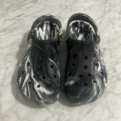 Crocs Slip On Clogs Size 7 (men) Size 9 (women) Color Black/White