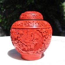 红色黄铜主中国古董花瓶| eBay