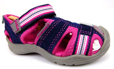 NEW Pediped Unisex-Child SaharaFlat Little Kid Baby Sandals Size 5.0 Blue Pink