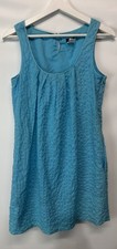 J Crew Turquoise Cotton Shift Dress Pockets Lined Size 0