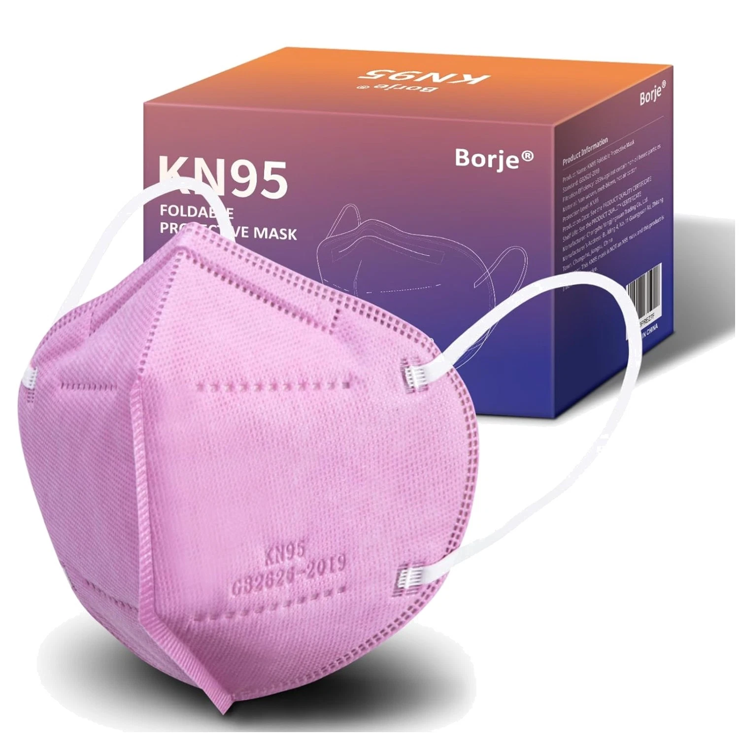Hot Pink KN95 Face Masks 50 Pcs - 5-Ply Protection
Opens in a new window or tab