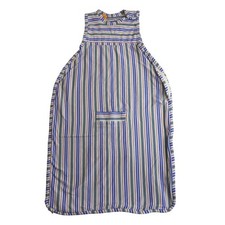 Merino Kids Go Go Bag 0-24 Months Blue Green Striped Organic Cotton Sleep Sack