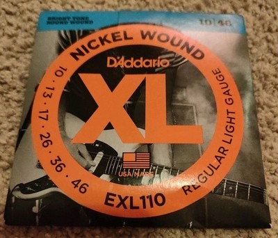 D Addario EXL110-3D XL nickelumwundene Saiten für E-Gitarre (10-46) 