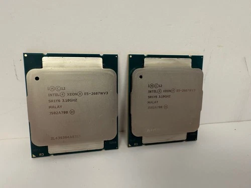 INTEL XEON E5-2687W V3 SR1Y6 3.1GHZ 10 CORE LGA2011-3 CPU PROCESSOR QTY 2