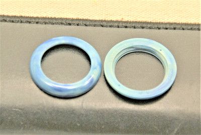 New Vintage Plastic/Acrylic Bezel for the Gucci 1100, 11/12 Watch In Blue Marble