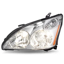 For 2004-2009 Lexus RX350 RX330 Halogen Chrome Left Driver Side Headlights