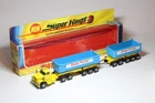 Matchbox Lesney Super Kings K16 Dodge Tractor With Twin Tippers - Brown Base