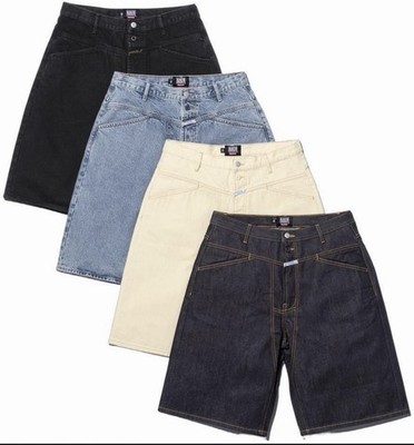 Supreme x Marithe Francois Girbaud Men's Blue Denim Shorts Logo