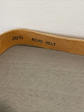 Acme Vintage Brown Soft Leather Belt Petites Sz 28 1/2 USA Made