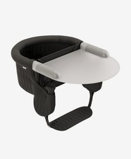 Lalo Hook-On High Chair with Attachable Silicone Tray - Licorice
