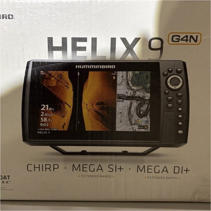 Humminbird HELIX 9 G4N Fish Finder w/ Transducer CHIRP MEGA SI+ DI+