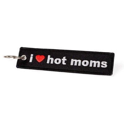 I Love Hot Moms - Keychain