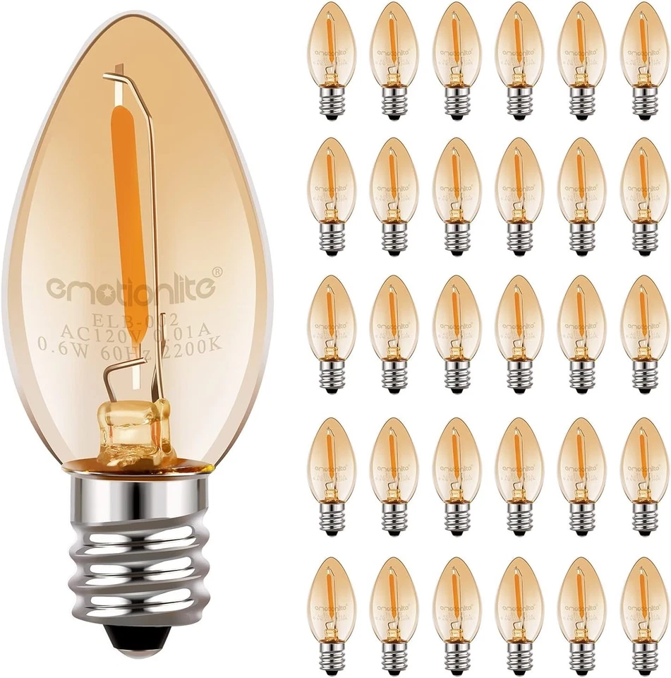 Longevity E12 Amber Night Light Bulb 30ct - Image 3 of 4