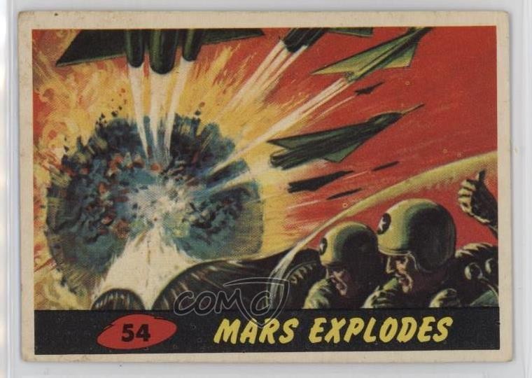1962 Topps Bubbles Mars Attacks! Mars Explodes #54 rs2