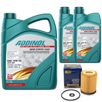 MotoröL Set 10W-40 Semi Synth 1040 7 Liter + ÖLfilter FüR Mercedes C-Klasse SLC