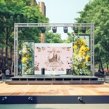 3 Pack 10x10x100cm Square Box Truss Trussing Segment Kit for Tent Portable Stage