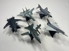 Maisto Die-Cast Juguete Avión Militar Jet Lote F-14 Tornado EF2000 F-4 Su-47