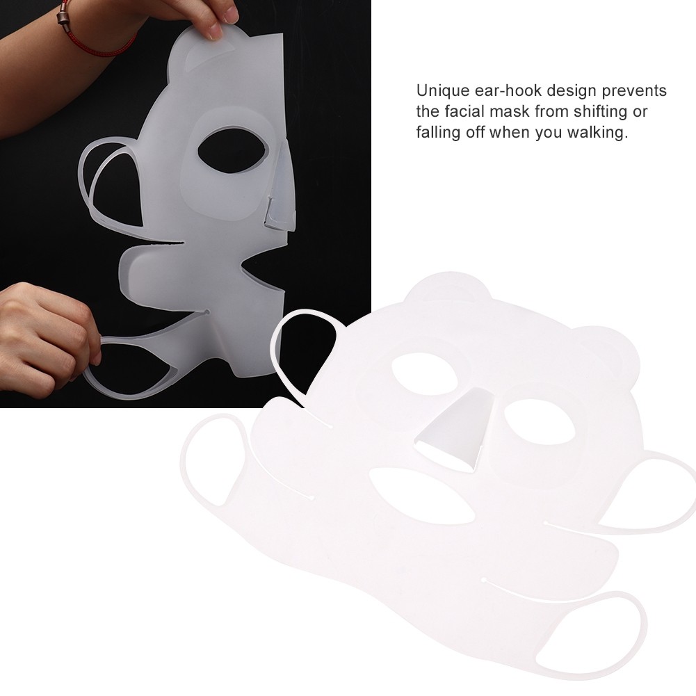 Reusable Silicone Facial Mask Cover For Serum Evaporation