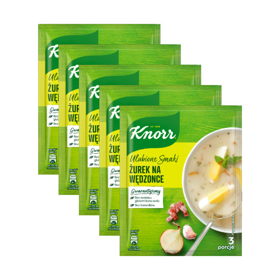 KNORR instant soup ZUREK na wedzonce Sour Rye wbacon 15 servings FREE SHIP 3890₽