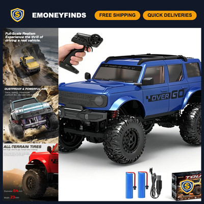 1:20 Scale 4x4 RC Crawler Rock Truck - RTR Remote Control Hobby Car Model, Blue