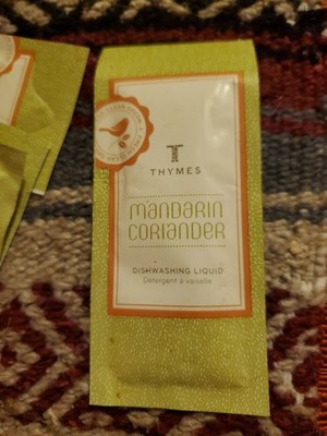 (5 SAMPLE PACKS)Thymes Mandarin Coriander Dishwashing Liquid