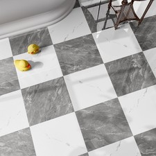 20-Pack 20 Sq.Ft Peel and Stick Floor Tiles Vinyl Glossy Pattern Flooring, 12...