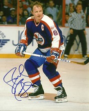 Randy Carlyle Hand Signed 8x10 Photo Winnipeg Jets