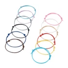 120Pcs Waxed Polyester Cord Bracelet Adjustable Adjustable String Diameter 4-7cm