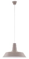 Eglo 49399 Somerton 1 Single Pendant Stainless Steel/taupe Structured Finish Eglo 49399 Somerton 1 Single Pendant Stainless Steel/taupe Structured Finish