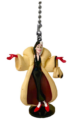 101 Dalmatians Cruella De Vil Fan Lamp Light Pull Chain Figure