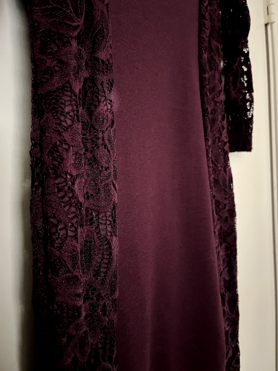 GUESS Dress Lace Sleeves Purple/Plum Womens Small NWT | eBay GUESS Dress Lace Sleeves Purple/Plum Womens Small NWT | eBay