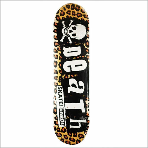 Death Leopard Punk deck - Death Skateboards 8.25 " with grip & free shipping