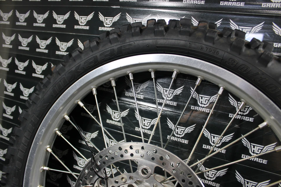 2004 SUZUKI RM250 OEM EXCEL 21" FRONT WHEEL RIM HUB 54111-36E00 55311-28C01 - Image 3 of 4